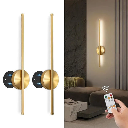Élise Moderne Gold & Schwarz Wiederaufladbare LED Wandlampe