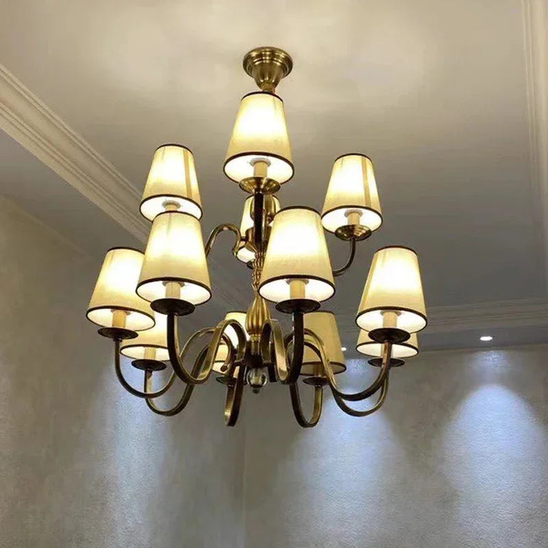 Luxury Classic LED Chandelier Light for Living and Dining Room