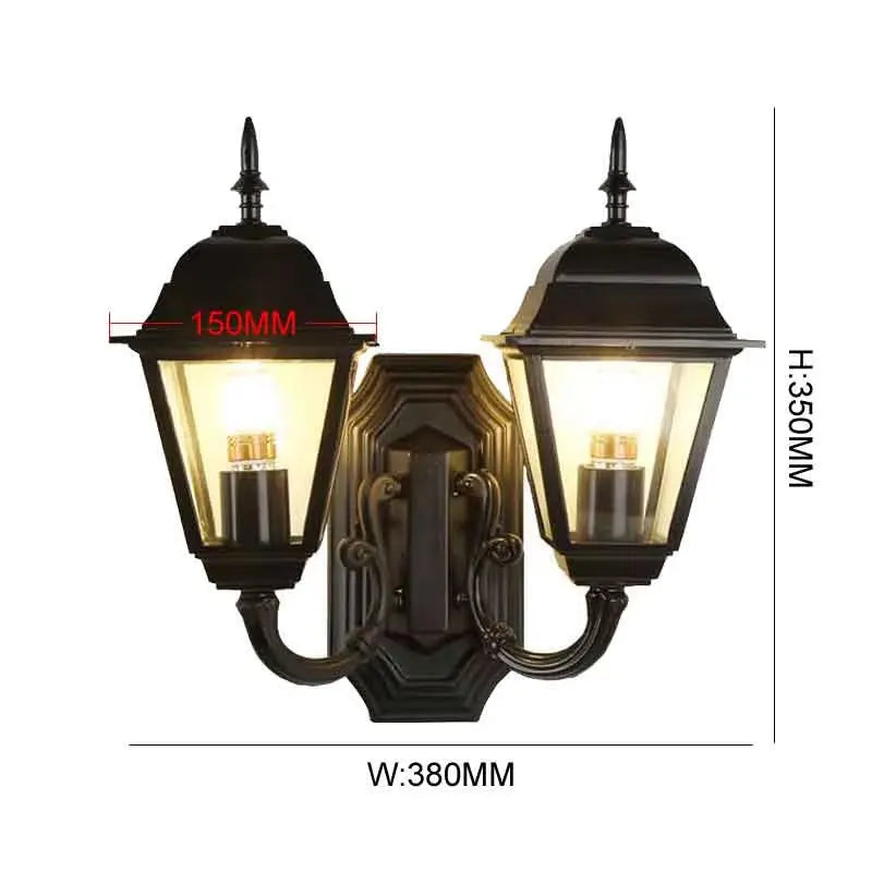Camille Outdoor Dual Head Wandleuchte Moderne Korridorlampe