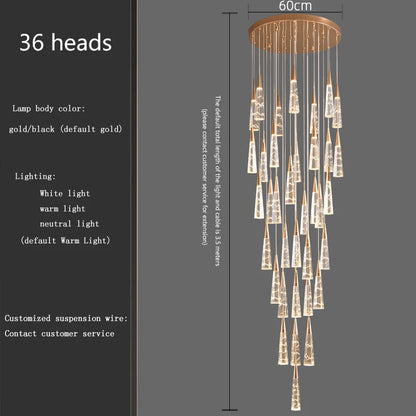 Camille Crystal Branch Pendant Chandelier