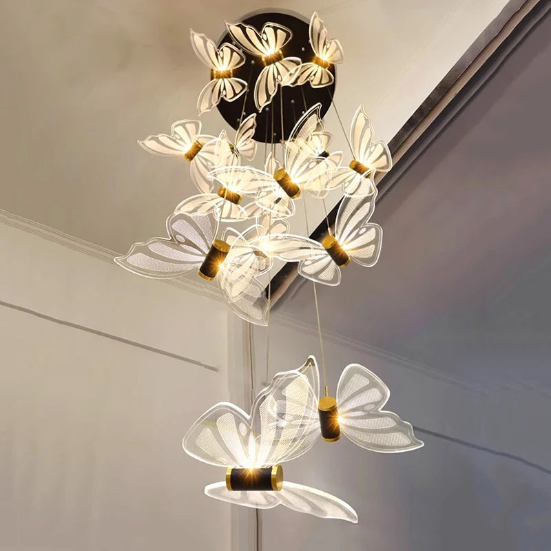 Camille Moderne weiße Acryl-Hängeleuchte für Esszimmer
