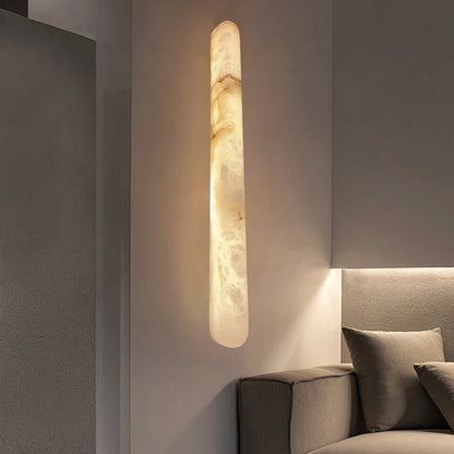Camille Oval Marble Wall Lamp Luxury LED Sconce Light