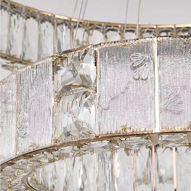 Élodie Kristall Treppenhaus LED Kronleuchter Pendelleuchte