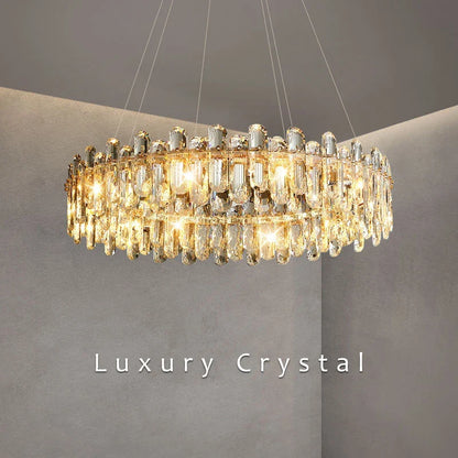 Genevieve Modern Crystal Glass Chandelier