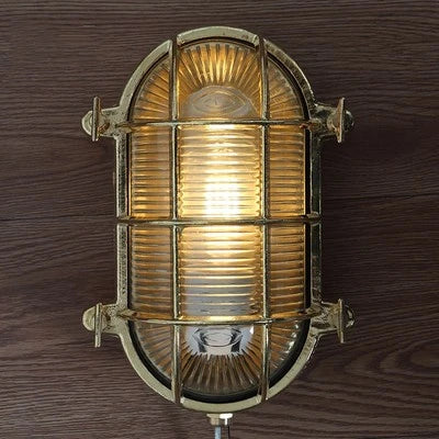 Adélaïde Outdoor-Glaswandleuchte IP44 Vintage