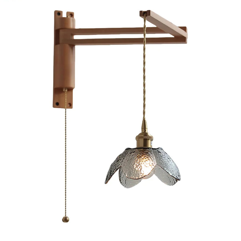 Élise Glasblumen Wandleuchte Flexibler Arm Nordisch