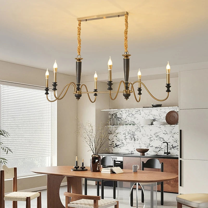 Milada Nordic Ceiling Chandelier with LED Candle Lights