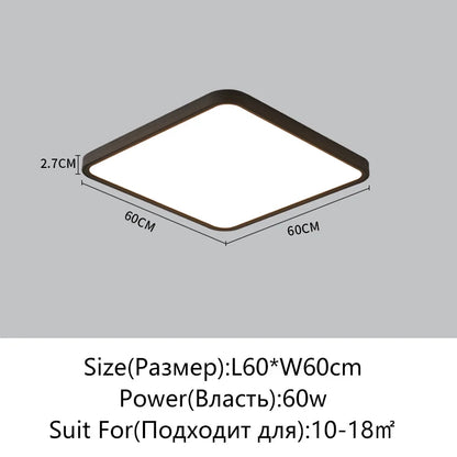 Juliette Ultradünne LED-Deckenleuchte mit Fernbedienung Modern