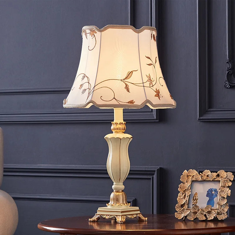 Modern Nordic Fabric Table Lamp for Bedroom & Study
