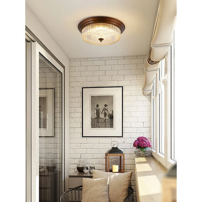 Geneviève Retro Ceiling Lamp Glass Metal Ambient Light