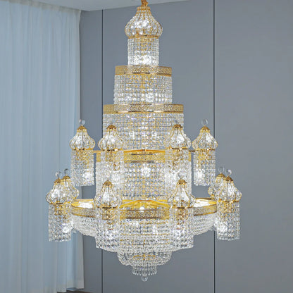 Isabelle Palace Kristallleuchter Luxus Duplex Treppenlicht
