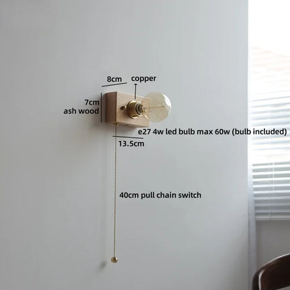 Noémie Wabi Sabi Wood Ceramic Wall Light