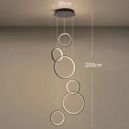 Camille Modern Multi-Head LED Pendant Chandelier Light
