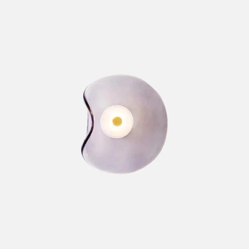 Élise Halo LED-Wandleuchte mit Glasschirm