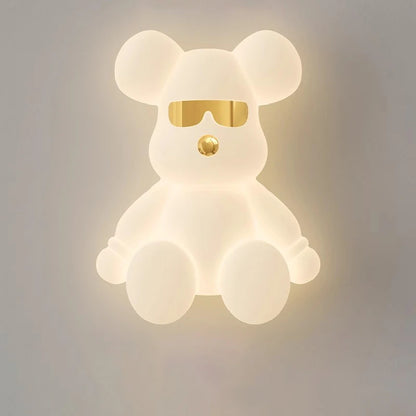 Amélie Nordic White Bear Kinder-LED-Deckenleuchte Minimalistisch