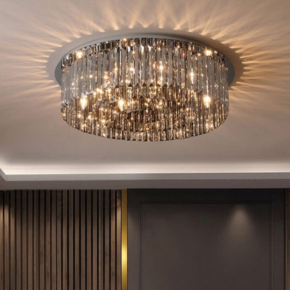 Celeste Luxury Smoke Grey Crystal Chandelier