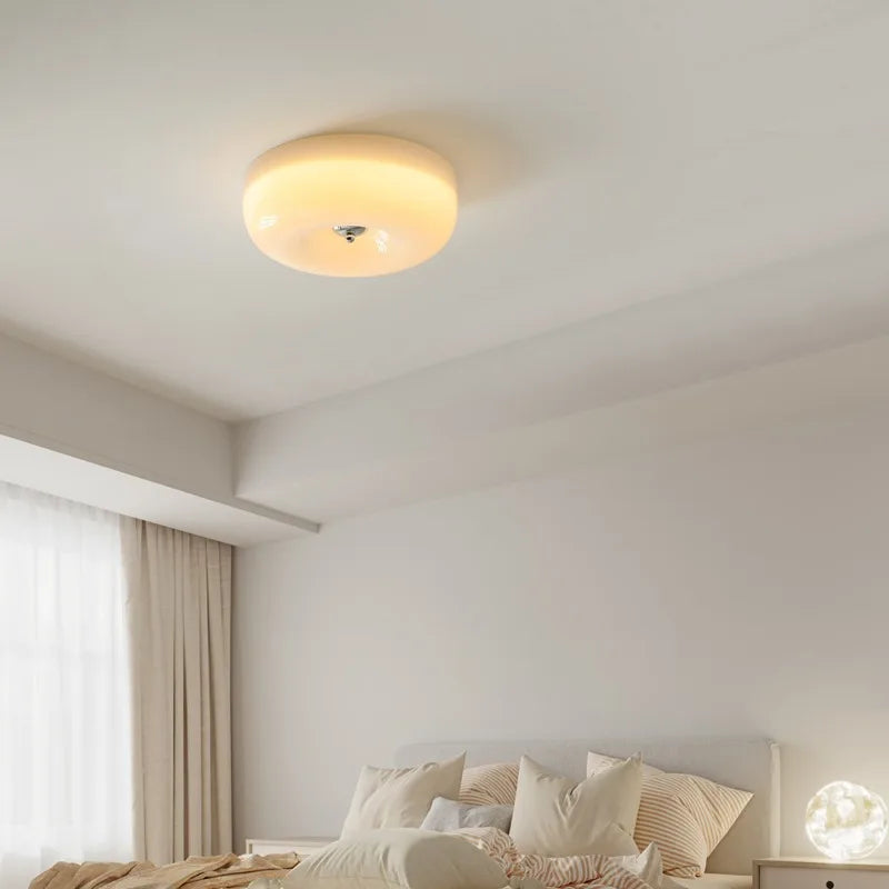 Deckenlampe Camille Französisch Beige Glas Downlight Flur Schlafzimmer