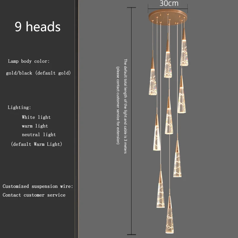 Camille Crystal Branch Pendant Chandelier