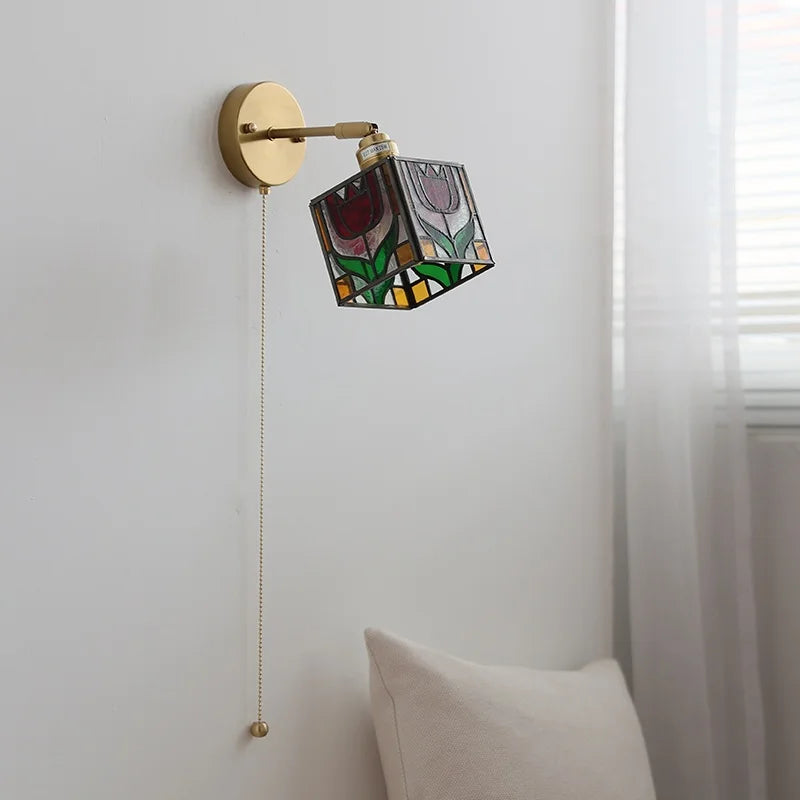 Aurélie Square Glass Wall Lamp Nordic Modern