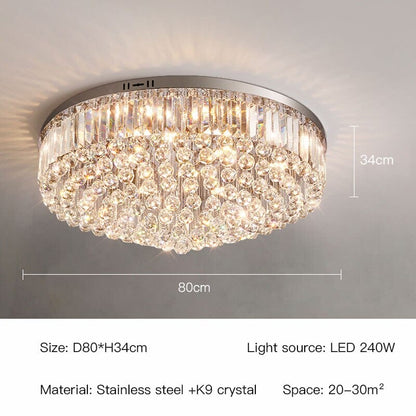 Clara Raindrop Crystal Ceiling Light