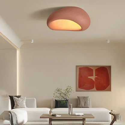 Camille Wabi Sabi Resin Ceiling LED Flush Mount Lamp