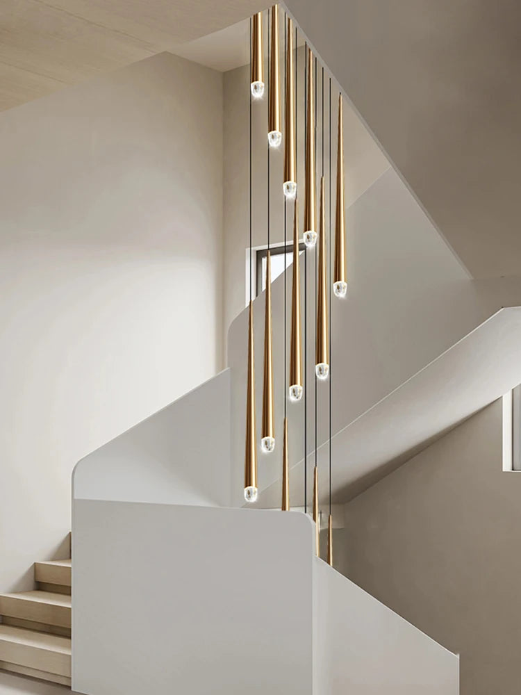 Clémence Moderner Treppenhaus-Kronleuchter für hohe Decken