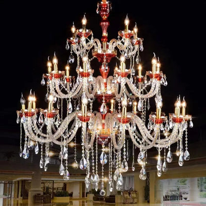 Annie Red Crystal Grand Luxury Chandelier