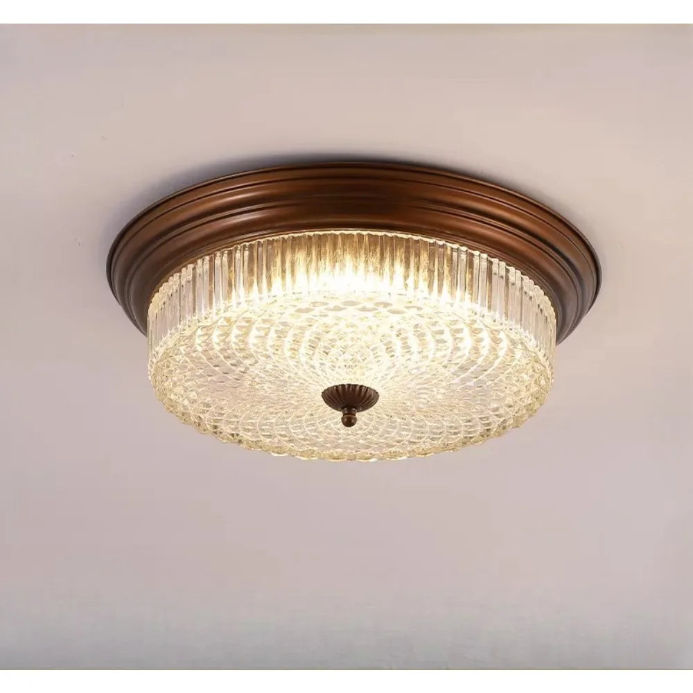 Geneviève Retro Ceiling Lamp Glass Metal Ambient Light