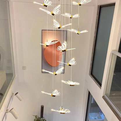 Camille Moderne weiße Acryl-Hängeleuchte für Esszimmer
