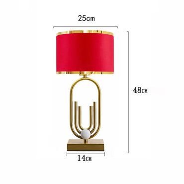 Orléans Moderne Gold Geometrische Tischleuchte