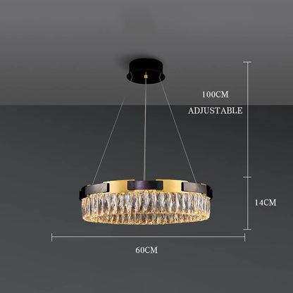 Camille Moderne Kristall-LED-Kronleuchter Luxus Wohn- Esszimmer Schlafzimmer Pendelleuchte