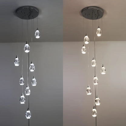 Sophie Crystal Nordic Staircase Pendant Chandelier