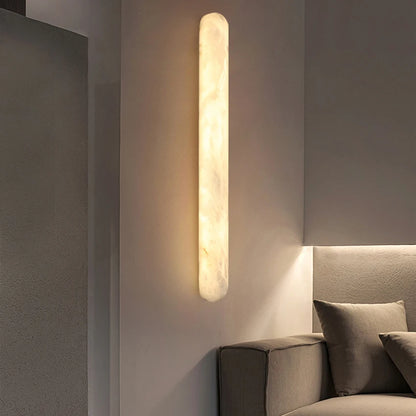 Camille Oval Marble Wall Lamp Luxury LED Sconce Light