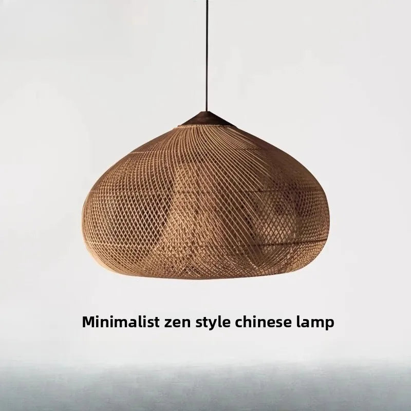 Sophie Wabi Sabi Rattan Pendelleuchte E27 Boho Esszimmerleuchte