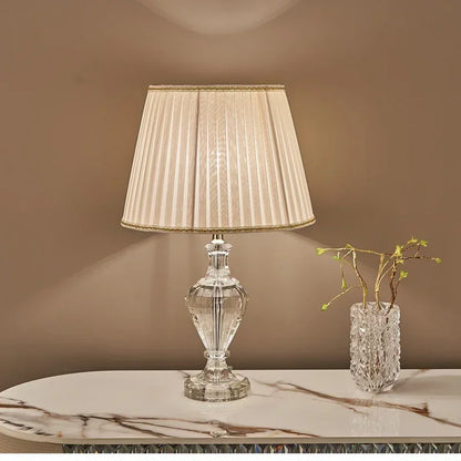 Luxuriöse Kristall-Tischlampe für Schlafzimmer- & Nachttisch-Dekoration