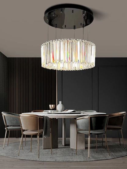 Élise italienische Luxus-Rund-Pendelleuchte Kristall-Deckenlampe