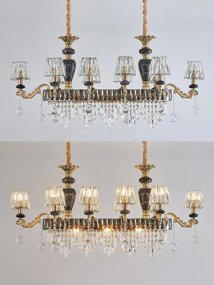 Sophie Long Kronleuchter aus Buntglas für Esszimmer