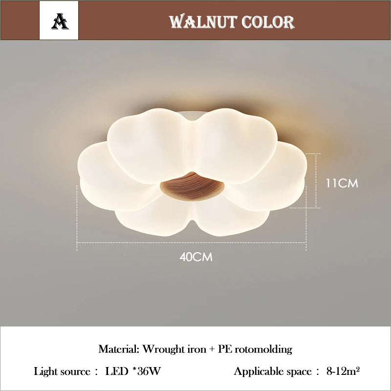 Élodie Rosa Blumen LED Deckenleuchte Prinzessinnenzimmer Dimmbar
