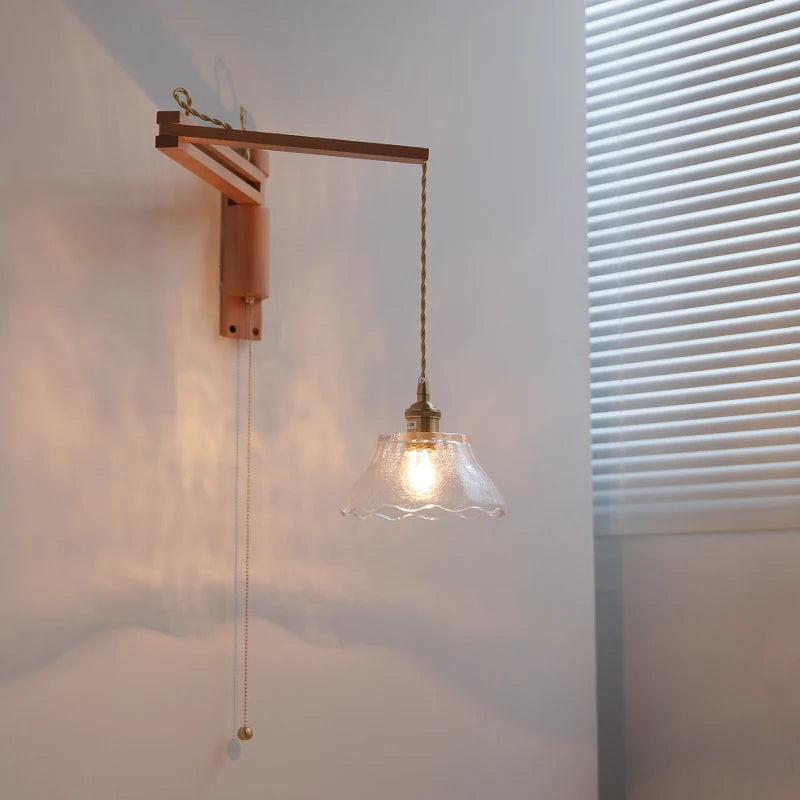 Élise Glasblumen Wandleuchte Flexibler Arm Nordisch