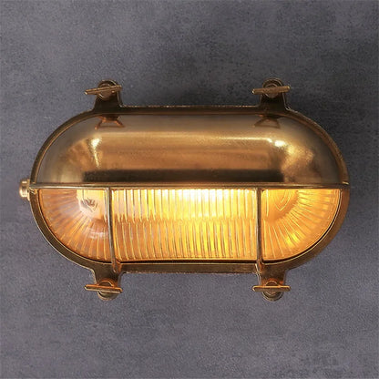 Adélaïde Outdoor-Glaswandleuchte IP44 Vintage
