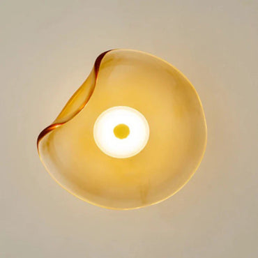 Élise Halo LED-Wandleuchte mit Glasschirm