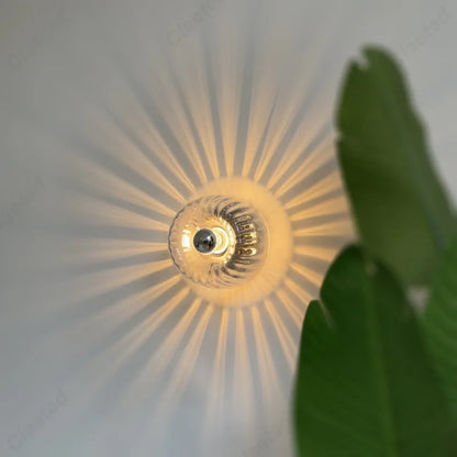 Lucie Retro Glas Wandleuchte
