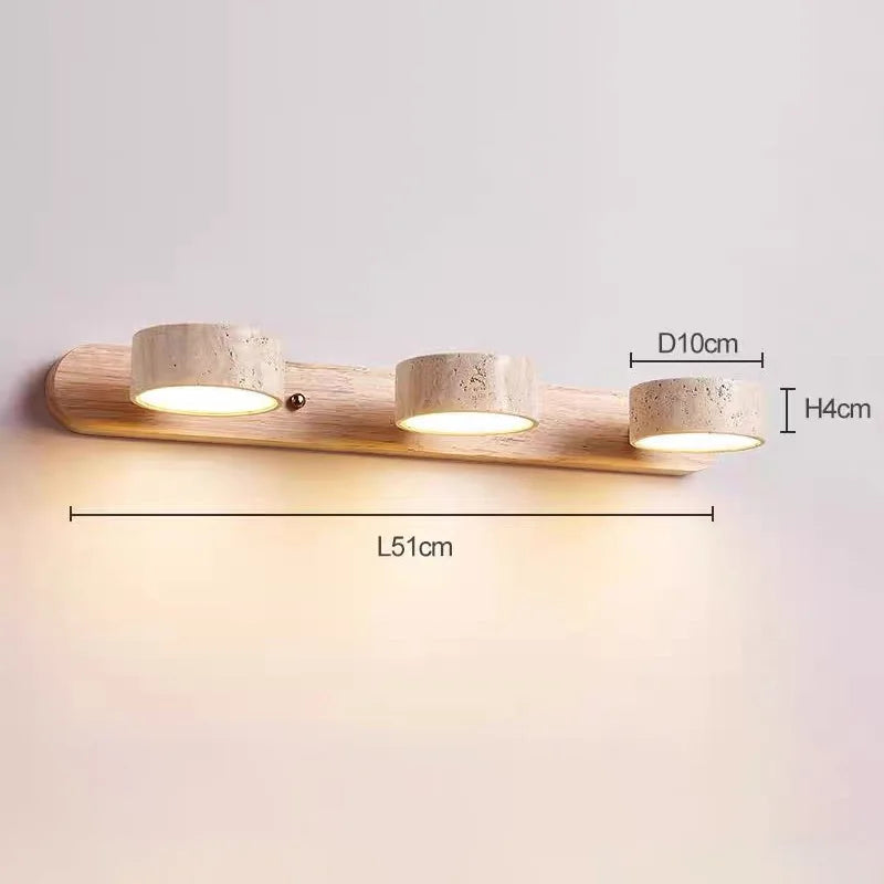 Amélie Travertine Duo Rotatable LED Wall Light
