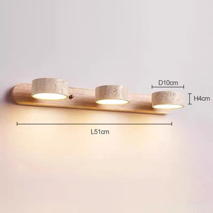 Amélie Travertine Duo Rotatable LED Wall Light