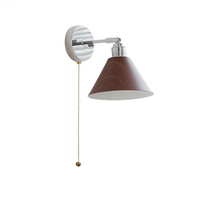 Clara Vintage Industrie-Eisen-LED-Wandlampe mit Zugschalter