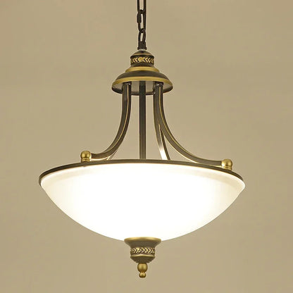 Émilie Retro Milky-Glas Pendelleuchter 3-flammig