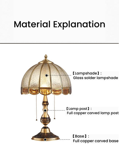Camille europäische Kupfer-LED-Stehlampe Retro-Stehleuchte
