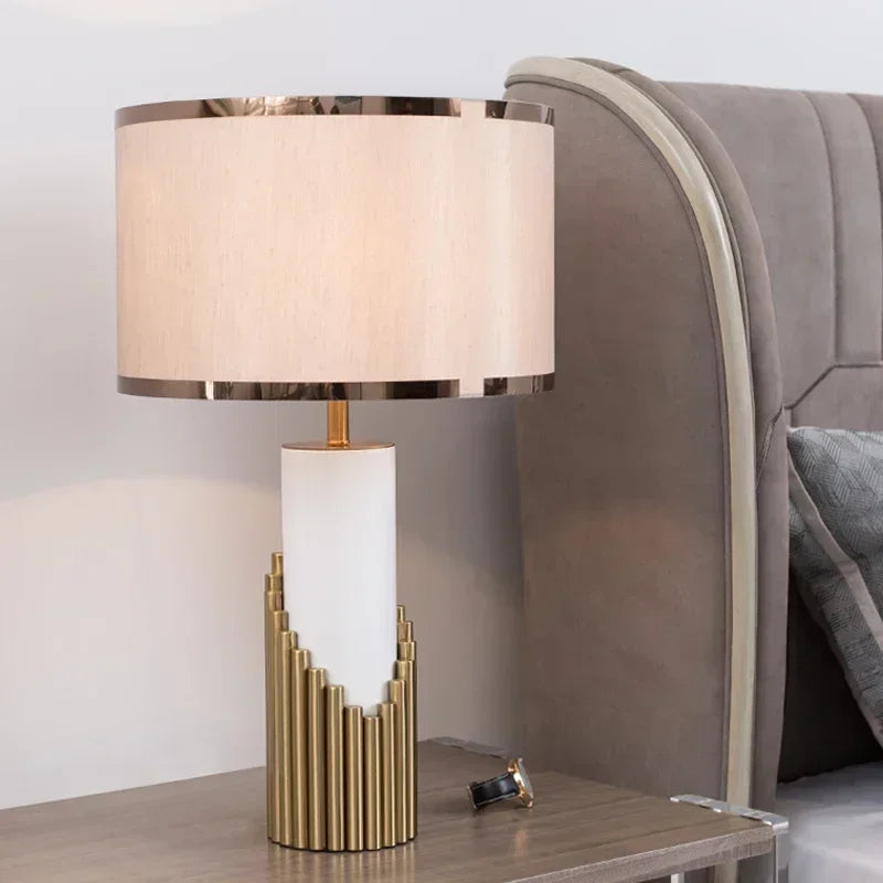 Aurelia Marmor Akzent Luxus Tischlampe