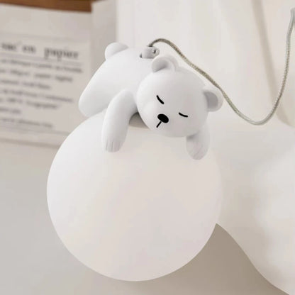 Amélie White Bear Cloud LED-Deckenleuchte Kinderzimmer Dimmbar