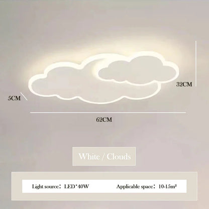 Élodie Creative Cloud LED Ceiling Light Kids Room Dimmable